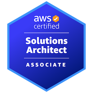 AWS Certified Solutions Architect - Associate badge.